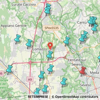 Mappa 22070 Bregnano CO, Italia (6.3065)