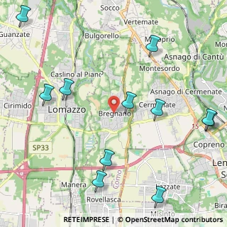 Mappa 22070 Bregnano CO, Italia (2.74545)