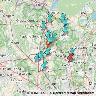Mappa 22070 Bregnano CO, Italia (6.57)