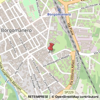 Mappa Via Fornari Professore, 8/A, 28021 Borgomanero, Novara (Piemonte)