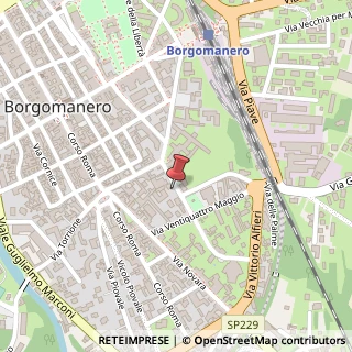 Mappa Via P. Fornari, 8, 28021 Borgomanero, Novara (Piemonte)