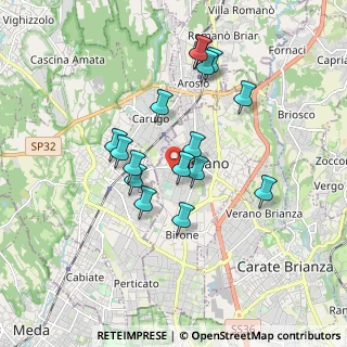 Mappa Via Goffredo Mameli, 20833 Giussano MB, Italia (1.58375)