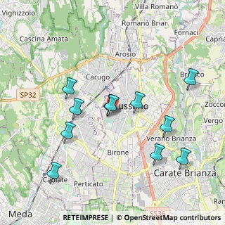 Mappa Via Goffredo Mameli, 20833 Giussano MB, Italia (1.96182)