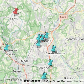 Mappa Via Goffredo Mameli, 20833 Giussano MB, Italia (4.26455)