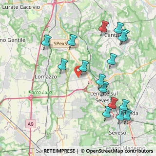 Mappa Via Eugenio Montale, 22072 Cermenate CO, Italia (4.61938)