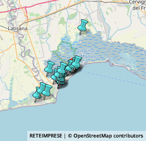 Mappa Via Pusteria, 33054 Lignano Sabbiadoro UD, Italia (4.313)