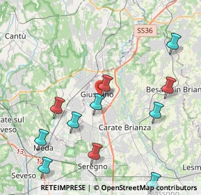 Mappa Via Gabrio Piola, 20833 Giussano MB, Italia (4.77455)