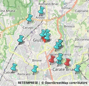 Mappa Via Gabrio Piola, 20833 Giussano MB, Italia (1.97294)