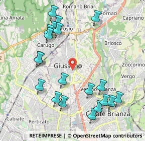 Mappa Via Gabrio Piola, 20833 Giussano MB, Italia (2.274)