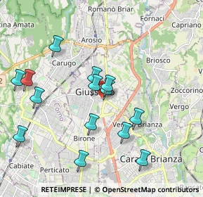 Mappa Via Gabrio Piola, 20833 Giussano MB, Italia (1.95714)