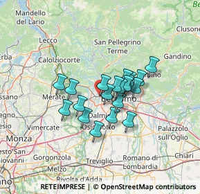 Mappa Strada Statale Briantea, 24030 Mozzo BG, Italia (9.126)