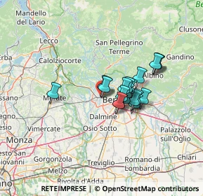 Mappa Strada Statale Briantea, 24030 Mozzo BG, Italia (9.22211)