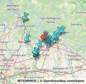 Mappa Strada Statale Briantea, 24030 Mozzo BG, Italia (9.43333)