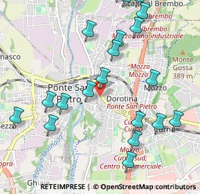 Mappa Strada Statale Briantea, 24030 Mozzo BG, Italia (1.201)