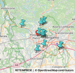 Mappa Strada Statale Briantea, 24030 Mozzo BG, Italia (5.0725)