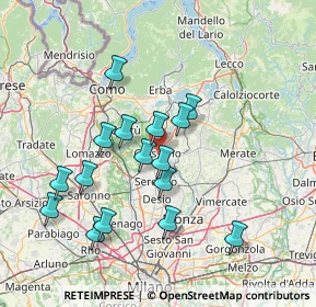Mappa Via Giuseppe Aliprandi, 20833 Giussano MB, Italia (13.65313)