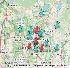 Mappa Via Giuseppe Aliprandi, 20833 Giussano MB, Italia (5.81)