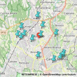 Mappa Via Aliprandi, 20833 Giussano MB, Italia (2.15357)