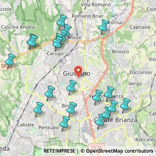 Mappa Viale Rimembranze, 20833 Giussano MB, Italia (2.54)