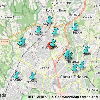 Mappa Viale Rimembranze, 20833 Giussano MB, Italia (2.11313)