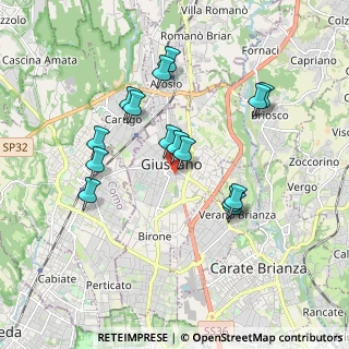 Mappa Via Aliprandi, 20833 Giussano MB, Italia (1.68133)
