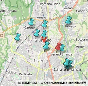 Mappa Via Giuseppe Aliprandi, 20833 Giussano MB, Italia (2.01765)