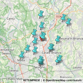 Mappa Via Aliprandi, 20833 Giussano MB, Italia (3.73526)