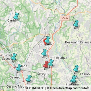 Mappa Viale Rimembranze, 20833 Giussano MB, Italia (6.0825)