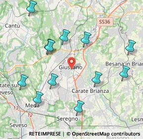 Mappa Viale Rimembranze, 20833 Giussano MB, Italia (4.47417)
