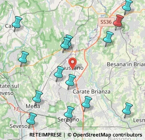 Mappa Viale Rimembranze, 20833 Giussano MB, Italia (5.09)