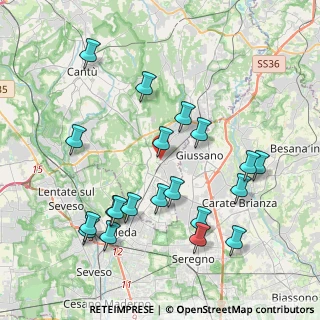 Mappa Via Trieste, 22066 Mariano Comense CO, Italia (4.262)