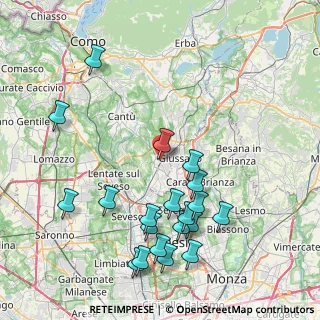 Mappa Via Trieste, 22066 Mariano Comense CO, Italia (9.1315)