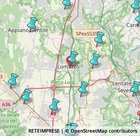 Mappa Via Rosales, 22074 Lomazzo CO, Italia (6.7325)