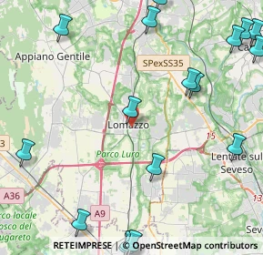 Mappa Via Rosales, 22074 Lomazzo CO, Italia (6.473)