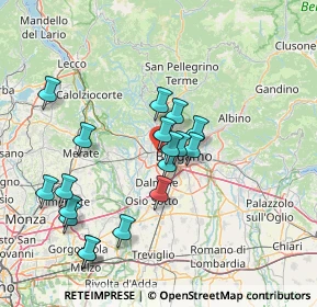 Mappa Via Alfredo Piatti, 24030 Mozzo BG, Italia (14.22778)