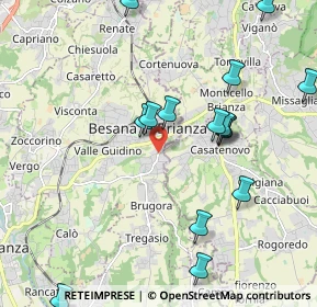 Mappa Via Giacomo Puccini, 20842 Besana In Brianza MB, Italia (2.24667)