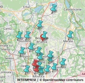 Mappa Via Giacomo Puccini, 20842 Besana In Brianza MB, Italia (8.963)