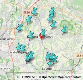 Mappa Via Giacomo Puccini, 20842 Besana In Brianza MB, Italia (4.145)