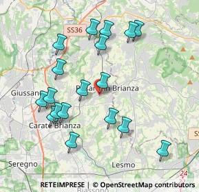 Mappa Via Enrico Fermi, 20842 Besana In Brianza MB, Italia (3.96222)