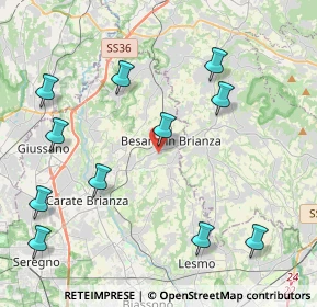 Mappa Via Enrico Fermi, 20842 Besana In Brianza MB, Italia (4.87182)