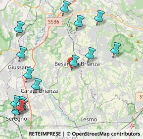 Mappa Via Enrico Fermi, 20842 Besana In Brianza MB, Italia (5.50867)