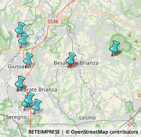 Mappa Via Enrico Fermi, 20842 Besana In Brianza MB, Italia (5.41273)