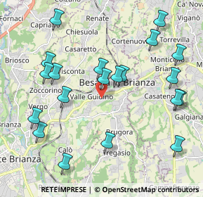 Mappa Via Enrico Fermi, 20842 Besana In Brianza MB, Italia (2.2825)