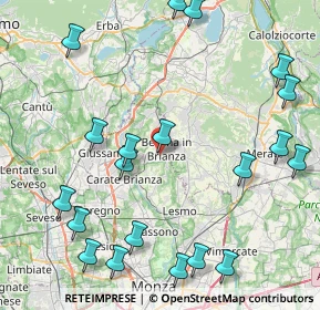 Mappa Via Enrico Fermi, 20842 Besana In Brianza MB, Italia (10.5515)