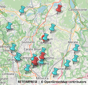 Mappa Via Enrico Fermi, 20842 Besana In Brianza MB, Italia (9.836)