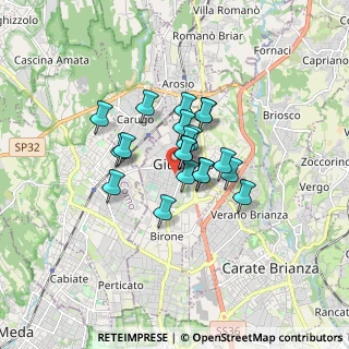 Mappa Piazza della Repubblica, 20833 Giussano MB, Italia (1.0595)