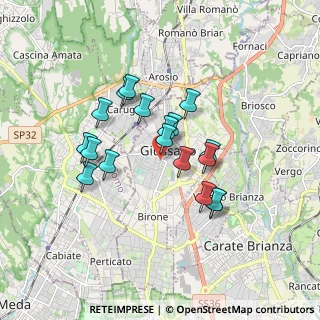 Mappa Piazza della Repubblica, 20833 Giussano MB, Italia (1.425)