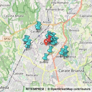 Mappa Piazza della Repubblica, 20833 Giussano MB, Italia (1.157)