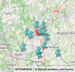Mappa Piazza della Repubblica, 20833 Giussano MB, Italia (2.77417)