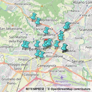 Mappa Via dei Cappuccini, 24121 Bergamo BG, Italia (1.45053)